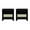 Black, variant on Manhattan Comfort Sheridan Nightstand from Engineered Wood in Black - Set of 2