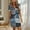 005 Navy, variant on Women Summer Dresses Floral Print A-Line Boho Sundress Short Sleeve V-Neck Beach Vacation Mini Dress with Pocket