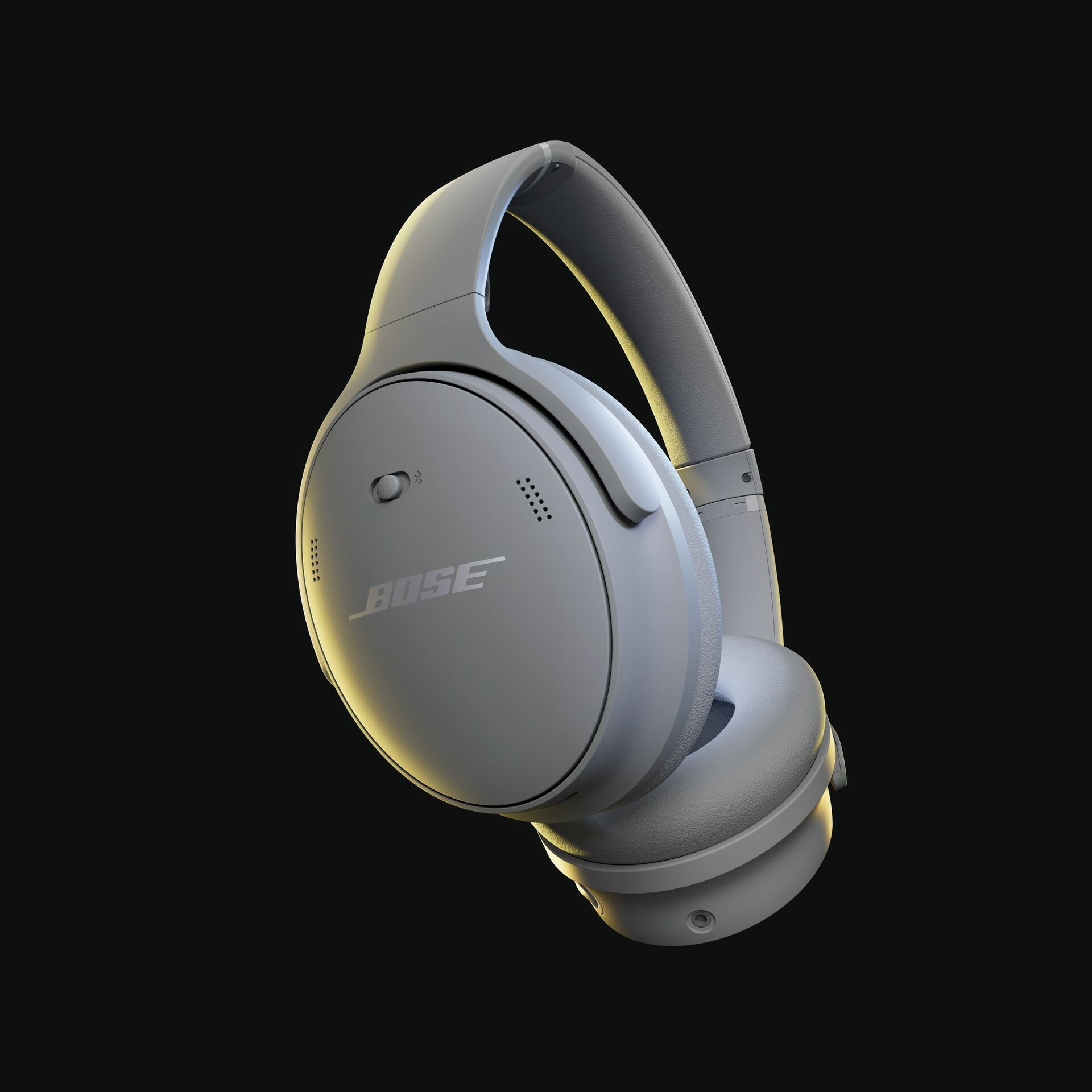 Bose QuietComfort Headphones, Bluetooth Over Ear Noise Cancelling Headphones, Moonlight Grey