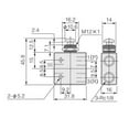 thumbnail image 3 of 2 Position 3 Way Mechanical Push button Air Pneumatic Valve TAC2-31V, 3 of 8