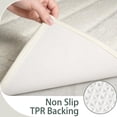 thumbnail image 3 of Softlife Bathroom Rug Soft Absorbent Microfiber Bathroom Rugs Washable Bath Mat,24"x70",Ivory White, 3 of 6