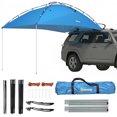 thumbnail image 1 of Outsunny Car Awning Camping Tent Waterproof 11.5 x 8ft, Light Blue, 1 of 10