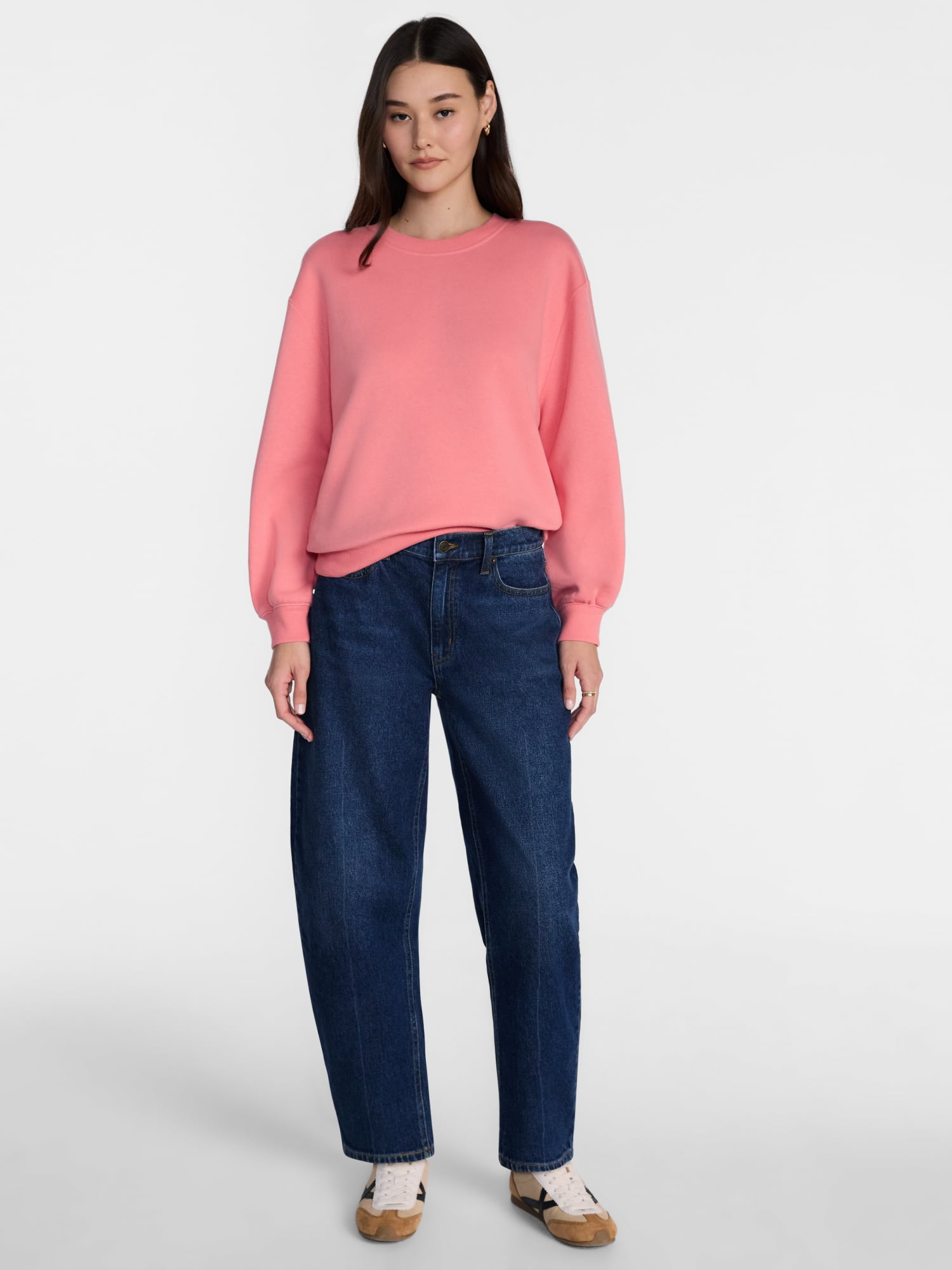 Scenario Women's and Women's Plus Crewneck Sweatshirt, Sizes XS-4X