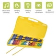 thumbnail image 4 of Eccomum Colorful 25 Notes Glockenspiel Xylophone Percussion Rhythm Musical Educational Teaching Instrument Toy with 2 Mallets Handheld Case for Baby Kids Children, 4 of 7