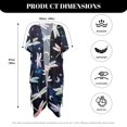 thumbnail image 6 of HELLHERO Polyester Bathing Suit Cover Up for Beach One Size Free Size Long Kimono Cover Ups for Swimwear Women Dragonflies Starlit Night, 6 of 6