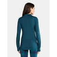 thumbnail image 4 of ClimateRight by Cuddl Duds Women's Plush Warmth Mock Neck Base Layer Top, Sizes XS to 4X, 4 of 5