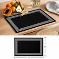 thumbnail image 6 of Geometric Greek Key Design Placemats Set of 6 Black Place Mats Table Mats Kitchen Dining Home Outdoor Party Table Decoration, 6 of 9