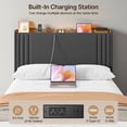 thumbnail image 4 of Aiho 3 Pieces Bedroom Furniture Set, Includes Queen Bed Frame, Nightstands Set of 2 - Black, 4 of 8