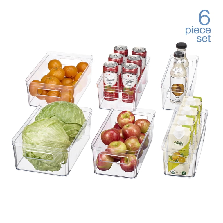 Clear Plastic Refrigerator Organizer Bins (6-Piece) photo 3