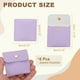 thumbnail image 2 of Bolsa de Joyería de Cuero PU Uxcell, 6 Pcs 8 x 8 cm - Estuche de Joyería con Botón a Presión, Bolsa de Viaje Pequeña Cuadrada para Empaque de Aretes, Anillos, Collares (Púrpura Lavanda), 2 of 6