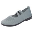thumbnail image 2 of Willtoo Ballet Flats Shoes for Women Foldable Round Toe Orthopedic Shoes Knit Fabric, Arch Support, Massage Bumps Insoles, Rubber Soles, Elastic Band, Comfortable Dressy Casual, 2 of 5