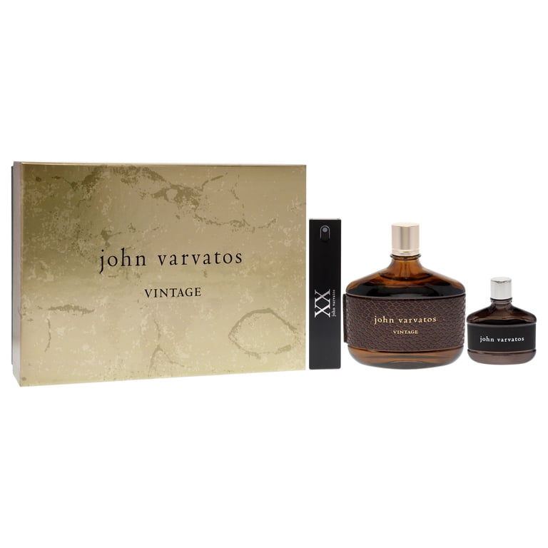 John Varvatos Vintage Gift Set for Men, 4.2oz EDT Spray, Woody