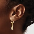 thumbnail image 3 of 14K SINGLE FLIP-FLOP LEVERBACK EARRINGS (WHITE STRAPS), 3 of 4