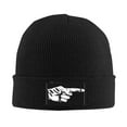thumbnail image 3 of ZICANCN Bonnet Tricoté-Finger Point You Bonnet d'Hiver Doux Chaud Classique pour Hommes Femmes Geste Main, 3 of 6