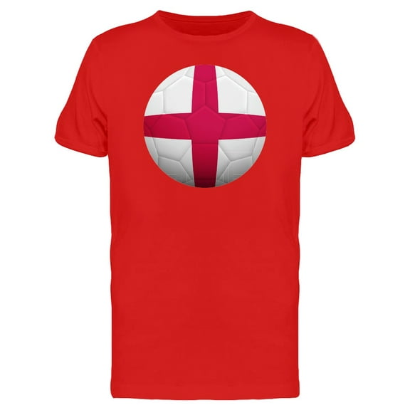 Soccer Ball With England Flag T-Shirt Men -Image by Shutterstock, Male Large