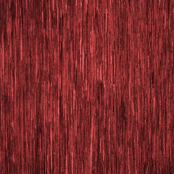 Ahgly Company Indoor Square Abstract Red Modern Area Rugs, 3' Square