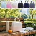 thumbnail image 7 of Lunch Bag Lunch Box for Women & Men, Insulated Lunch Box with Handle, Leakproof Reusable Lunch Tote Bags for Work/Office/Travel/Picnic(Gray), 7 of 7
