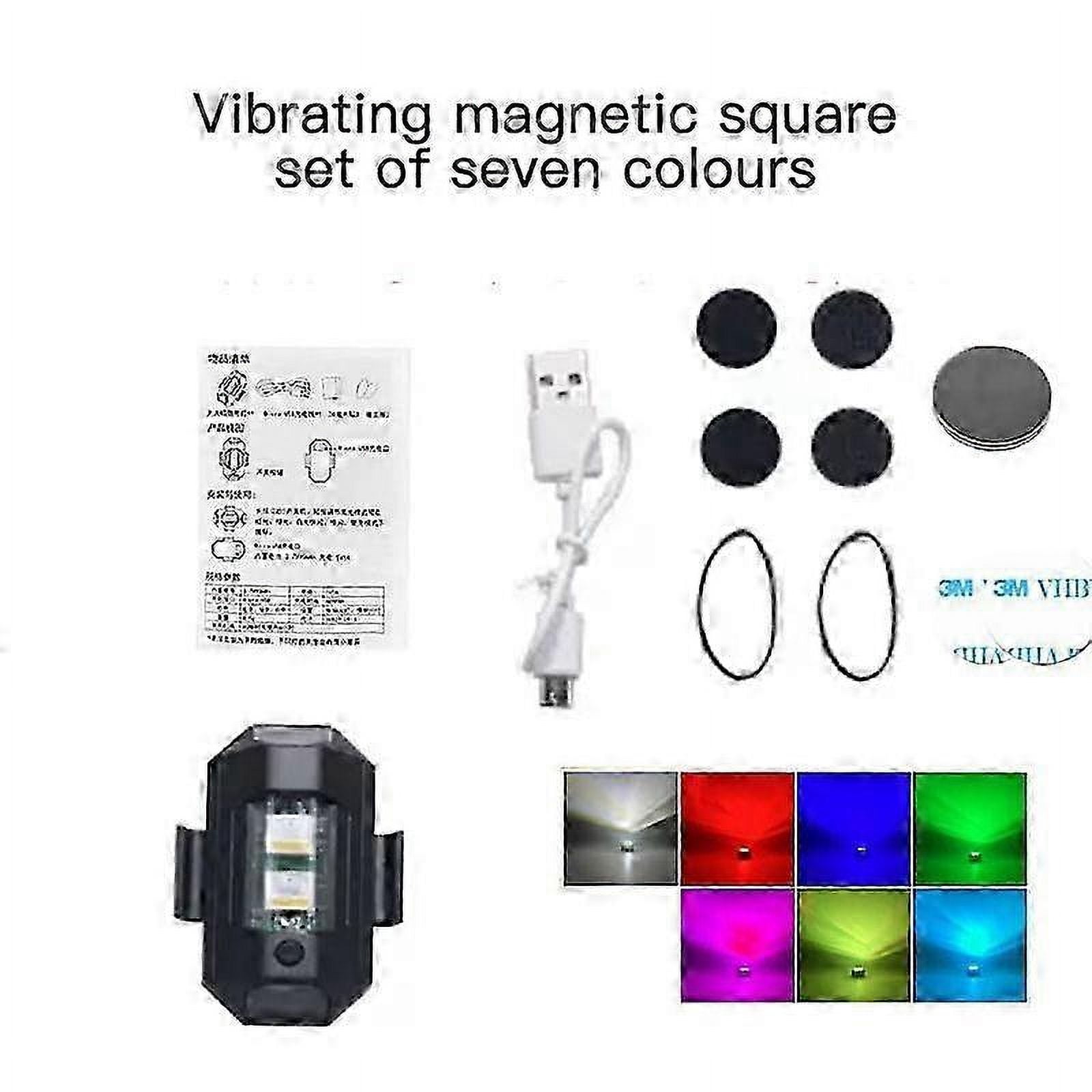 Luces Estroboscópicas LED Para Drones Ainiv – 4 Unidades Con Control Remoto 2.4G, 30 Modos De Color Y Batería Recargable USB