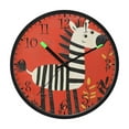 thumbnail image 2 of Voice Activated Clock with Glow Light 12 Inch Large Silent Wall Clock Battery Operated for Home Decor A Zebra, 2 of 8