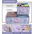 thumbnail image 5 of Sorbus Dresser with 8 Fabric Bins Drawers - Kids Furniture Storage Chest for Clothing Toys Organization, Bedroom, Closet (Tie-Dye Purple), 5 of 6