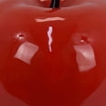 thumbnail image 2 of Benjara Masu Tabletop Accent Decor- 16" Apple Design Glossy Red Resin Body, 2 of 6
