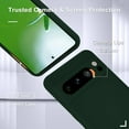 thumbnail image 2 of KOMI for Google Pixel 8 Pro Case, Silicone Phone Case with 2 Screen Protector, Soft Anti-Scratch Microfiber Lining, Full Body Shockproof Slim Cover Support Wireless Charging, DarkGreen, 2 of 5
