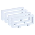 thumbnail image 1 of Uxcell 4 Pcs 3D Vitrina Flotante, Soporte de Exhibición de Marco Flotante de 7.1 x 2.8 x 0.8 Pulgadas, Caja de Almacenamiento de Joyas Transparente PE, Blanca, 1 of 6