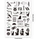 thumbnail image 2 of Sello de silicona transparente con jeroglíficos egipcios para hacer tarjetas. Alfabeto mágico transparente con glifos del antiguo Egipto., 2 of 8