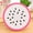 Dragon fruit, variant on HWHCGZ 1Pcs Fruit Non Slip Heat Insulation Coasters Slice Silicone Drink Cup Mat For Drinks Furniture And Tabletop 3.46x3.46 Inch Dragon fruit
