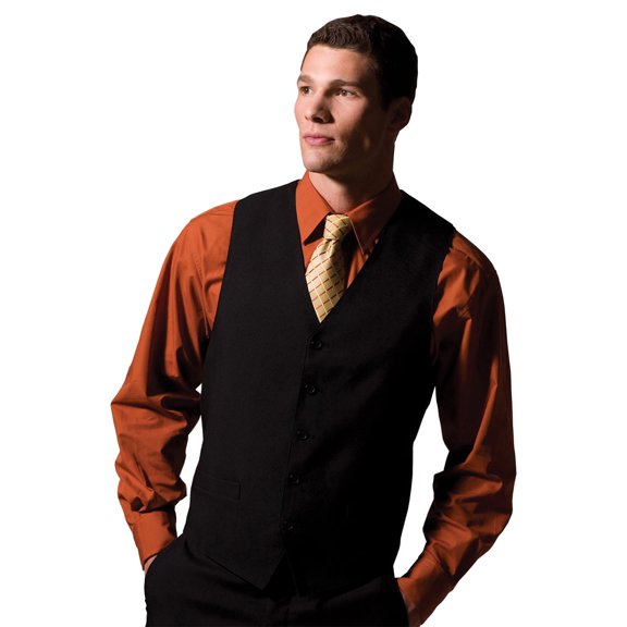 Men's Economy Vest , 4490 , BLACK , XX-Large Regular