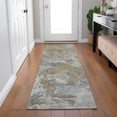 thumbnail image 4 of Dalyn Rugs Machine Washable Indoor/Outdoor Chantille Gold 2'3" x 7'6" Runner Rug, 4 of 7