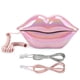 thumbnail image 2 of Teléfonos Fijos Teléfono Fijo con Forma de Labio Divertido Rosa Galvanoplastia de Moda con Función de Almacenamiento de Números Decoración Innovadora del Hotel en Casa, 2 of 8