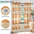 thumbnail image 3 of Yayeee Window Curtains Light Filtering 63"x42" Grommet Panel Pair Home Living Room Decor, Geometric Pattern, 3 of 7