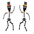thumbnail image 3 of Ambesonne Skeleton Duvet Cover Sets, Halloween Fun Hat, 2-Twin, Redbrown Caramel, 3 of 4