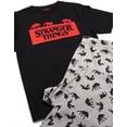 thumbnail image 2 of Stranger Things Mens Black Short Sleeve Long Leg Pyjama Set (Large) [dis], 2 of 7