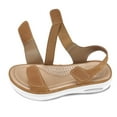 thumbnail image 4 of Pennysue Women's Air Cushion Support Sandals Brown Platform Ankle Strap Wedge Sandals 7M, 4 of 5