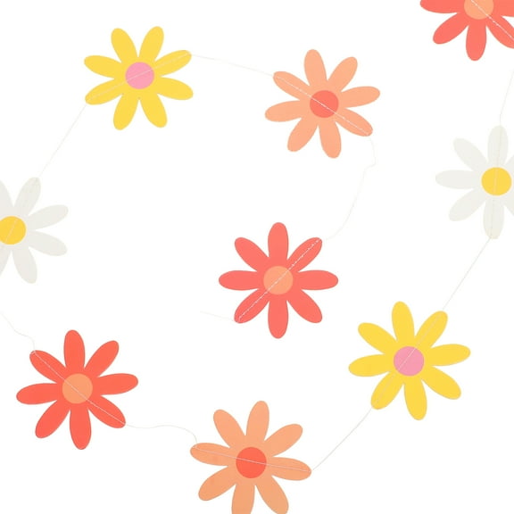 3 Pcs Decoration Little Daisy Pulls The Flag Party Supplies