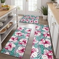 thumbnail image 2 of Pioneer Flower Floral Print Pattern Kitchen Rugs Sets Of 3,Kitchen Runner Rugs Non Skid Washable,Decorative Kitchen Floor Mats for Kitchen,Sink,Laundry,17"x30"+ 17"x47" + 17"x59", 2 of 6