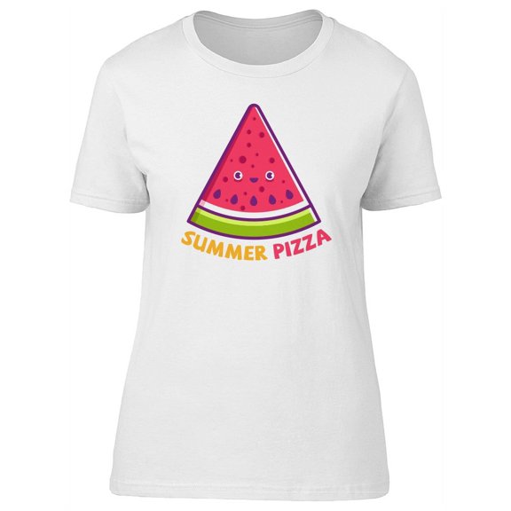 Cool Watermelon The Summer Pizza T-Shirt Women -Image by Shutterstock, Female Small
