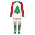 thumbnail image 7 of Busydd Family Pajamas Matching Sets Trendy Casual Print Christmas Pajamas Loungewear Round Neck Long Sleeve Tops and Pants Matching Christmas Pajamas for Family, 7 of 7