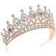 thumbnail image 2 of KAKOWELY Tiara de novia: diadema de corona para boda, tocado de princesa con diamantes de imitación para mujeres y niñas, accesorios para disfraces, bodas, cumpleaños, fiestas de graduación., 2 of 4