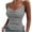 Purple, variant on JGGSPWM Women Solid Essential Spaghetti Strap V Neck Camisole Sleeveless Slim Sexy Crop Top Side Drawstring Casual Tank Tops Gray L