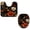 Multicolor, variant on PhooArto Toilet Lid Cover and U-Shaped Toilet Floor Mat Set of 2 Pieces, Dragonfly Floral Pattern Toilet Mat Set, Machine Washable Seat Covers Non-Slip Absorbent Rugs