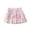 Pink, variant on Girls Summer Skirt Colorful Pleated Rainbow Print Casual Tutu For Toddler Kids