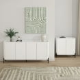 thumbnail image 2 of Abbey Buffet Moderne 2 Pcs et Armoire d'Appoint, Blanc, 2 of 15