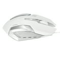 thumbnail image 3 of Computer Mouse Wired, Long Service Life Wired Mouse 4 Game Buttons  For Office For Home White, 3 of 8