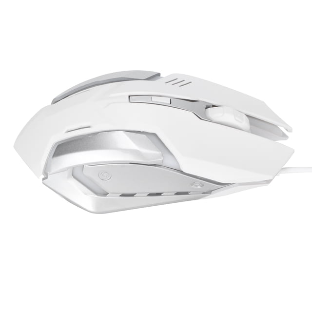 Computer Mouse Wired, 4 Game Buttons Game Level Sensors Wired Mouse For Office For Home White