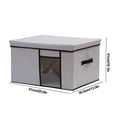 thumbnail image 4 of Xuniizn Cube Storage Organizer, Shelf Unit with Fabric Storage Bins - Modular Cube Storage & Collapsible Storage Cubes for Home Organization, Closet, Office, Nursery, 60%Cotton, 40%Linen, Gray, 4 of 9