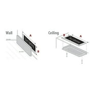 Imperial 12-inch x 6-inch White Sidewall Register, Rectangular, Household Vent Cover 2-Way