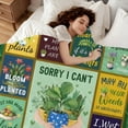 thumbnail image 3 of Plant Blanket Gardening Gifts for Women Men Gardeners Plants Lover Soft Plants Throw Blanket Presents Birthday Christmas 50"x40", 3 of 7